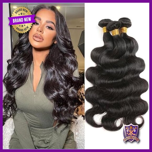 Body Wave Human Hair Extensions 3 Bundles Brazilian Virgin Hair 16 Inch main image 6
